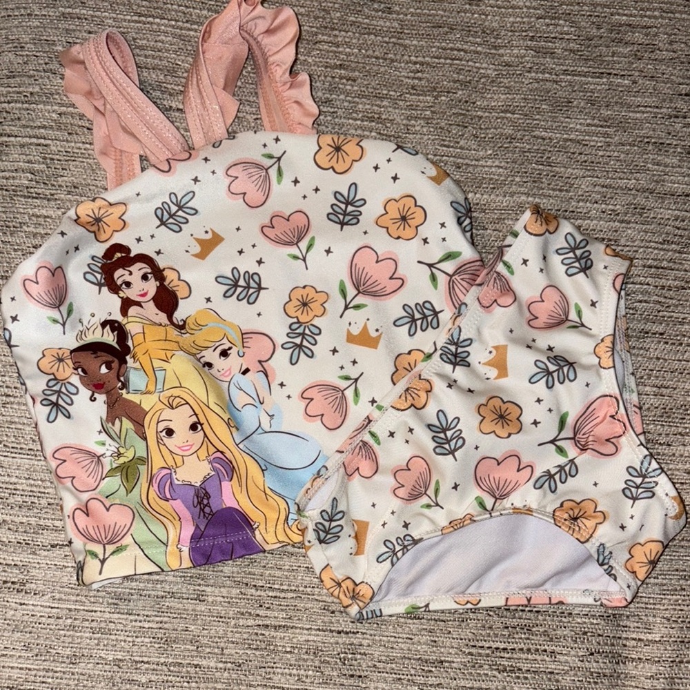 Disney Pink and White Bikini Swimwear